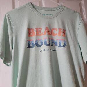 Life Is Good Beach Bound Graphic T-shirt Men's Medium